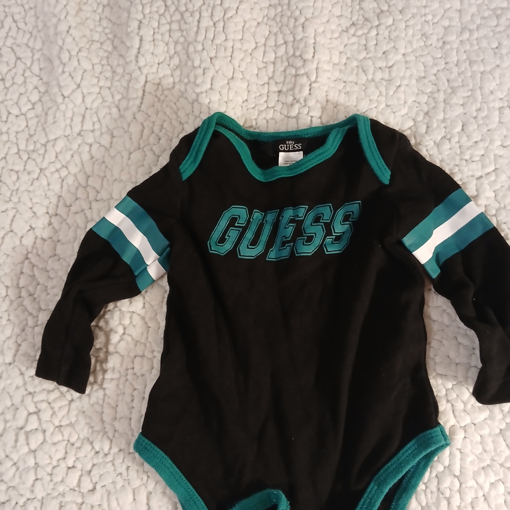 GUESS Black and Green Kids One Piece